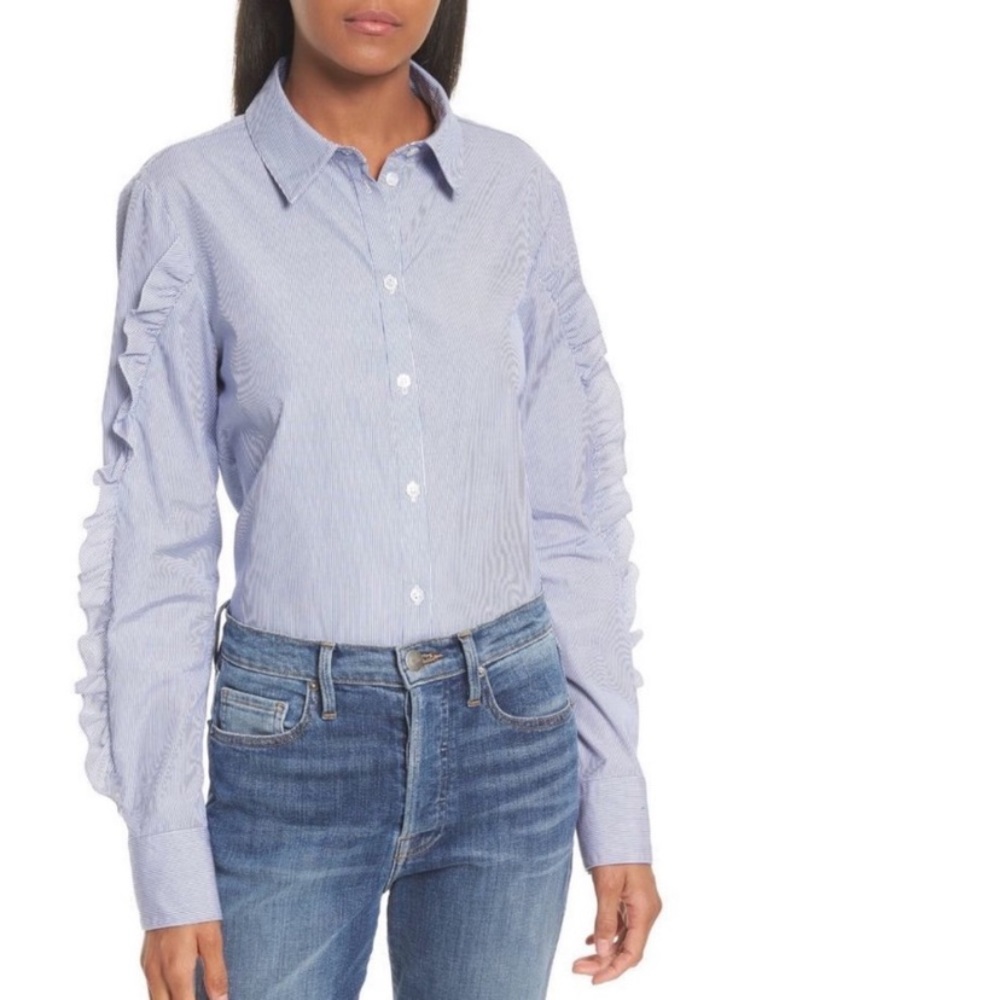 Tibi Ruffle Blouse